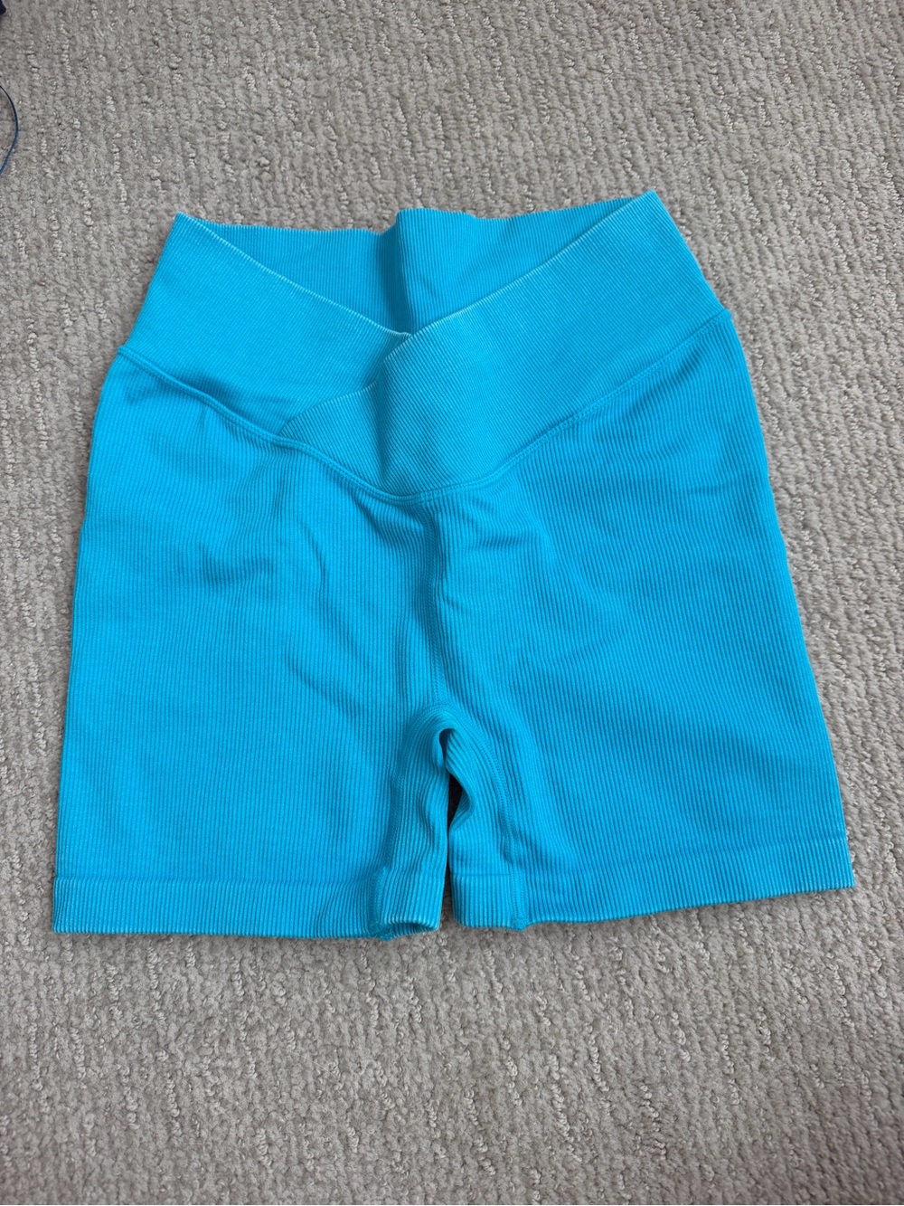 Women’s Ribbed High-Waist Bike Shorts